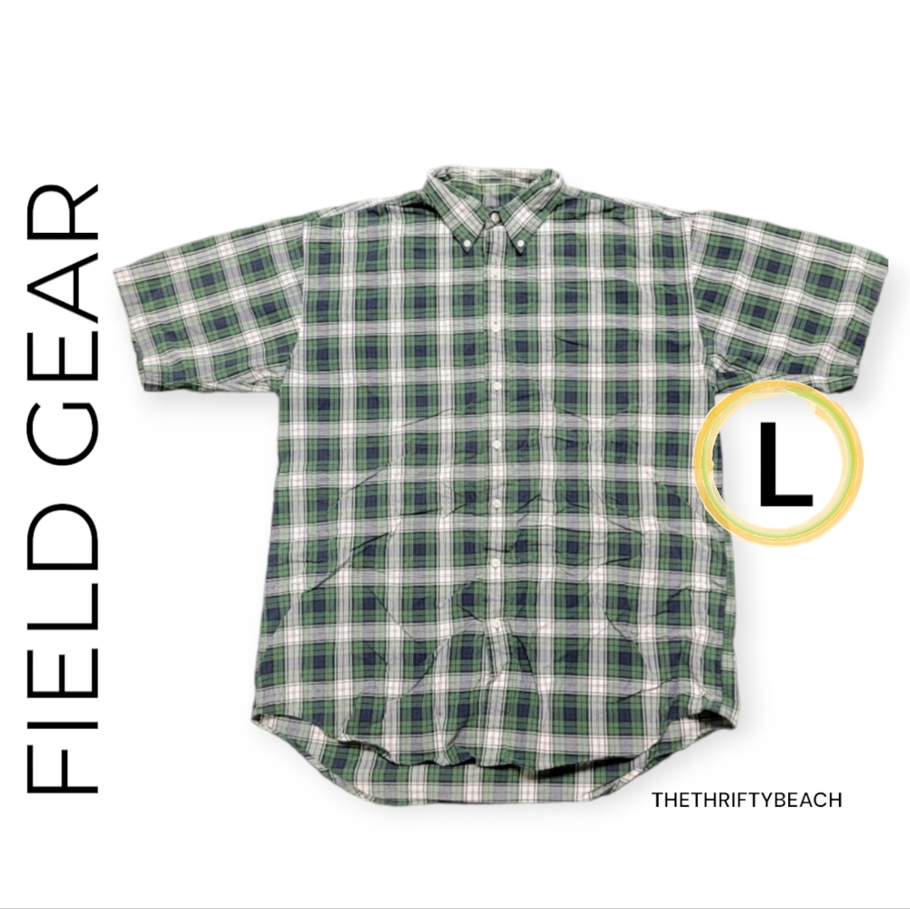 Vintage Field Gear Plaid Button Down Shirt